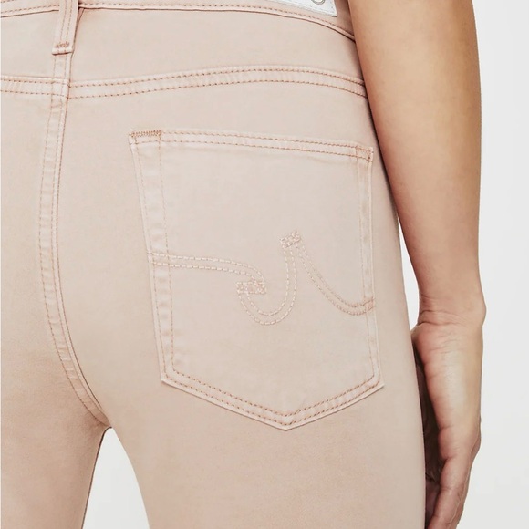 AG Adriano Goldschmied Women's Farrah Jeans in Sulfur Infinite Mauve - Picture 4 of 5